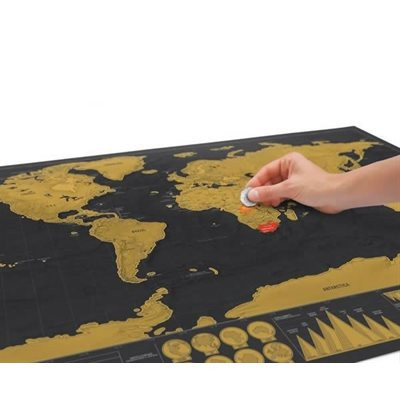 Carte Du Monde à Gratter Deluxe Idée Cadeau Québec
