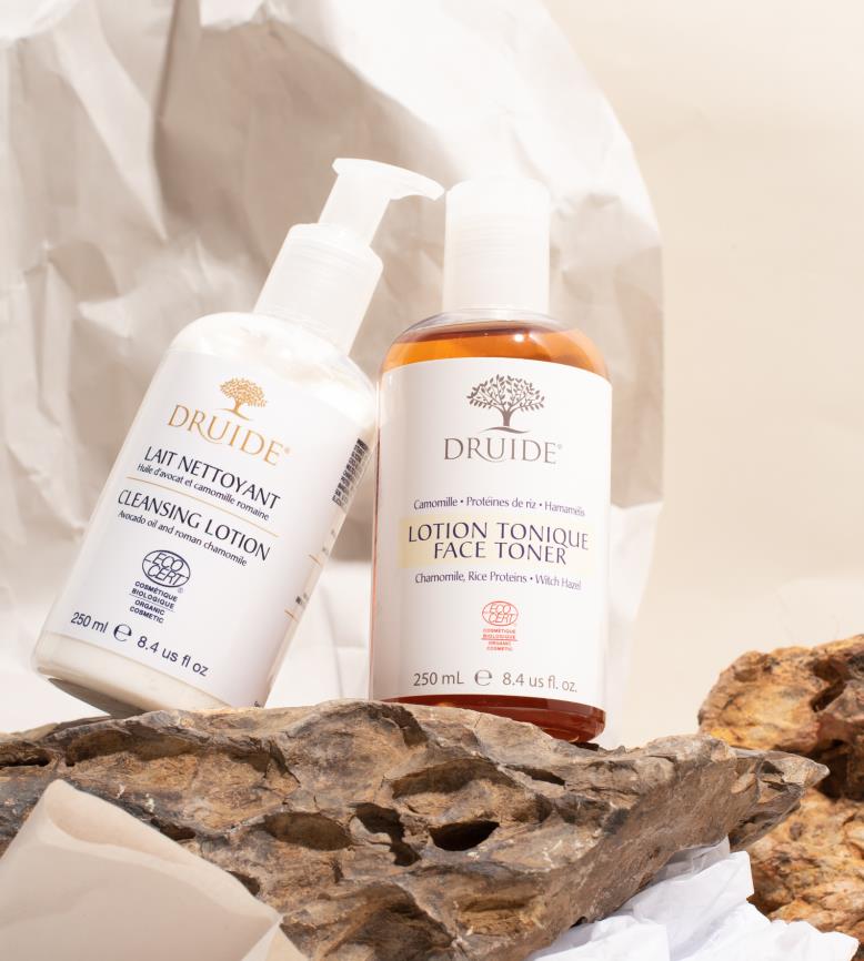 DRUIDE : Duo visage nettoyant et tonic à la camomille
