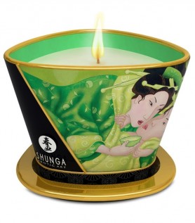 Chandelle de massage zen au thé vert