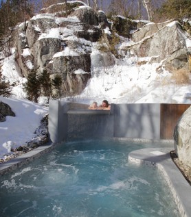 Accès aux bains La Source Bains Nordiques