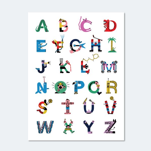 Poster Lettres de l'alphabet