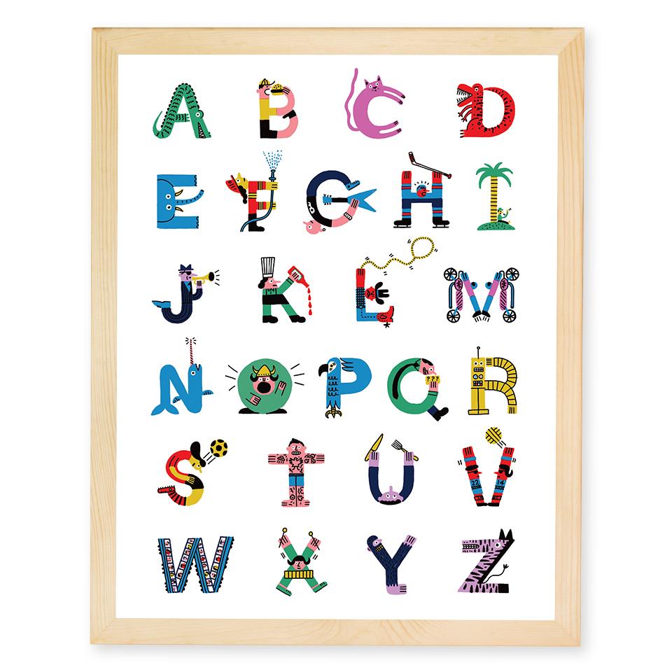 Affiche - Les lettres de l'alphabet