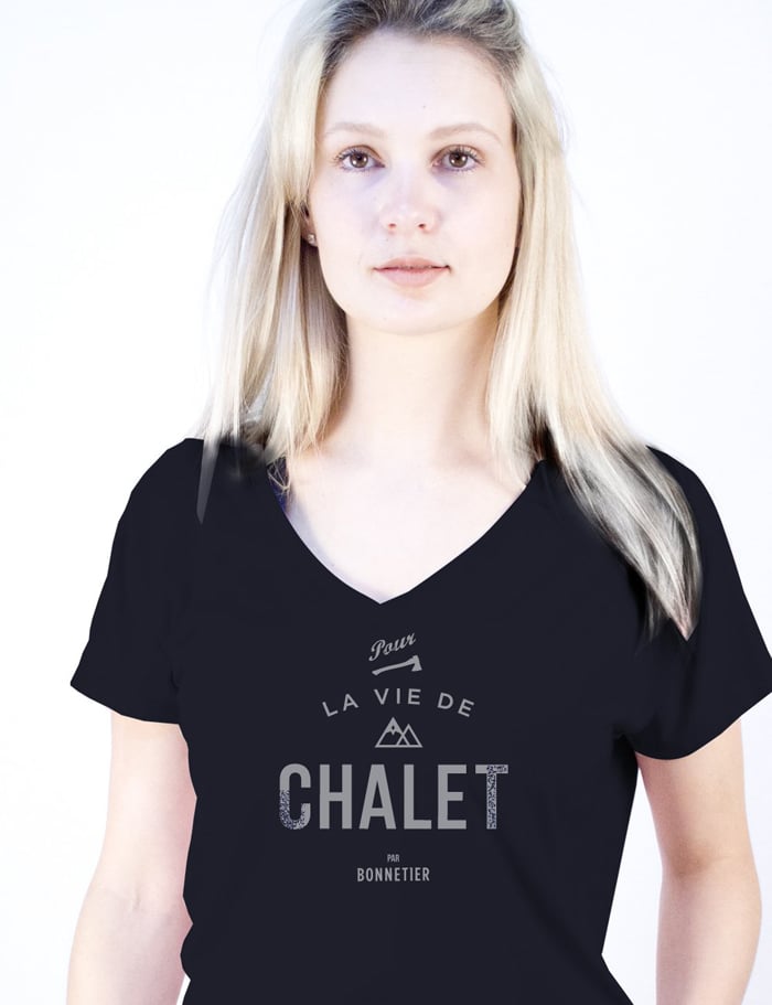 T-shirt femme – Pour la vie de chalet