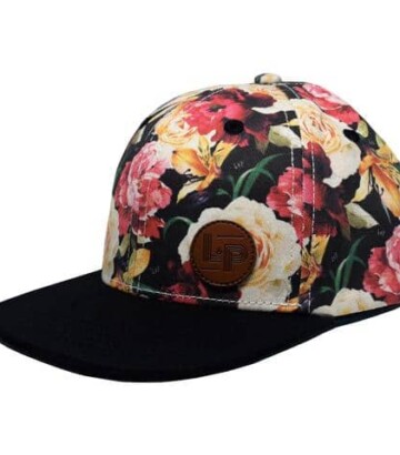 Casquette fleurie