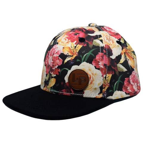 Casquette fleurie