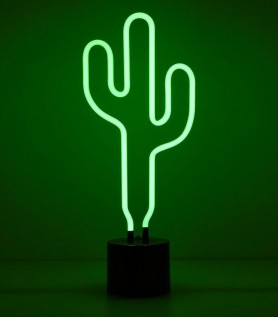 Néon en forme de cactus