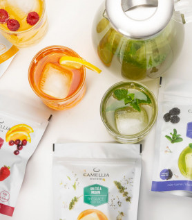 Ensemble de thé glacé – Pichet en verre & thé bio