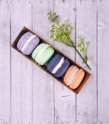 Savons artisanaux – Coffret de 4 macarons