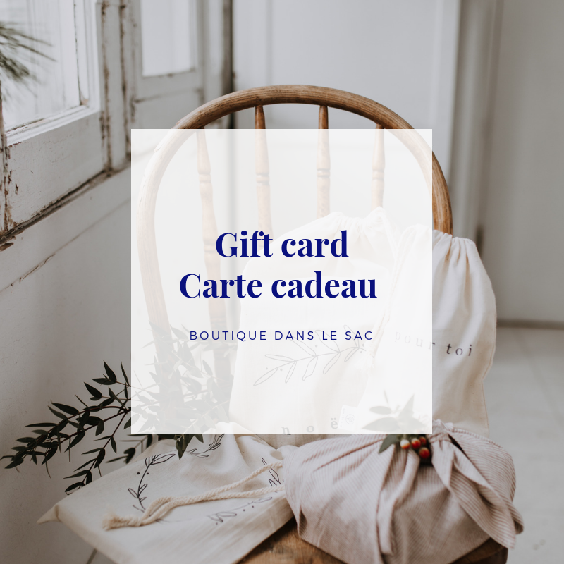 Carte-cadeau virtuelle – Dans le sac