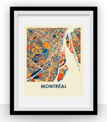 Affiche – Montréal style chroma