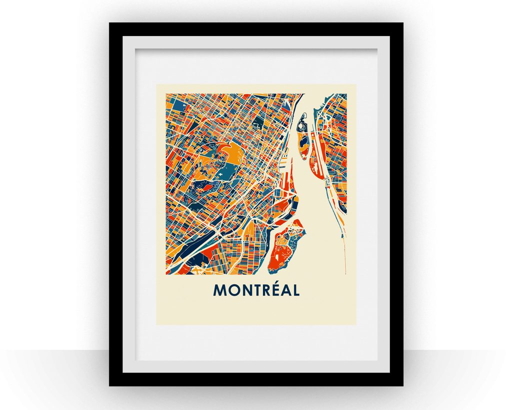 Affiche – Montréal style chroma