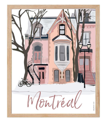 Affiche – L’hiver à Montréal