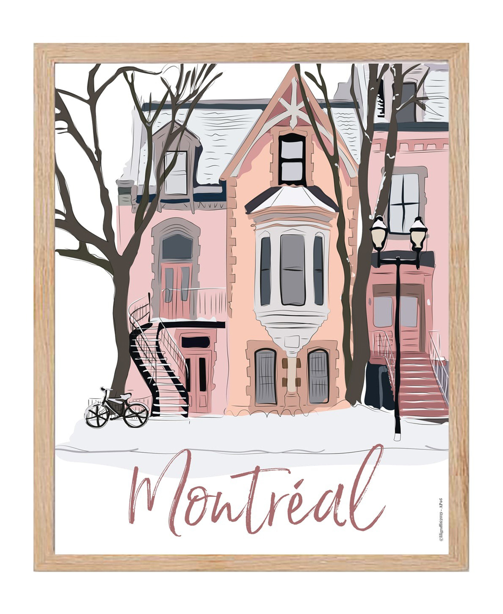 Affiche – L’hiver à Montréal