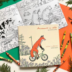 Cahier à colorier - Animaux à vélo