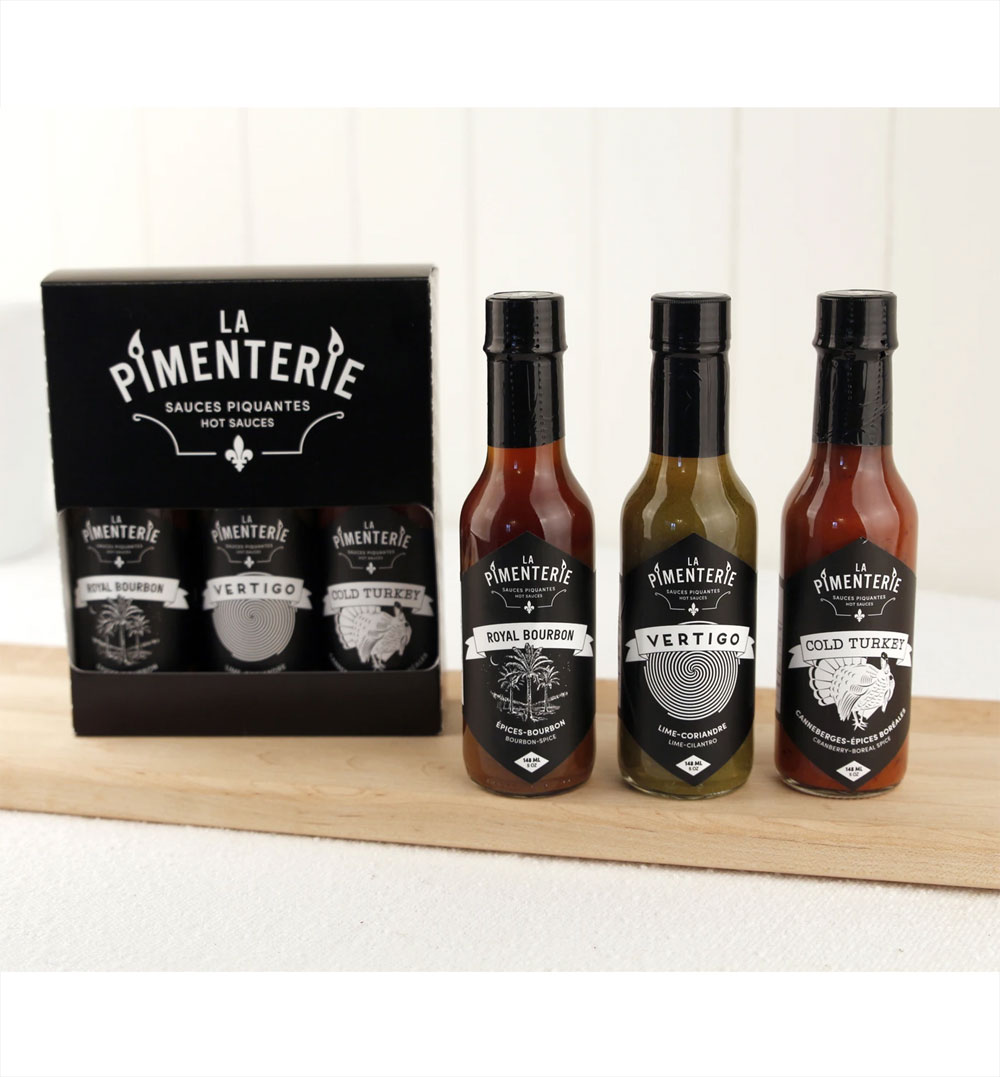 Cliquez ici pour acheter Trio de sauces piquantes – La Pimenterie