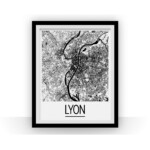 Affiche de Lyon - Style Art Déco