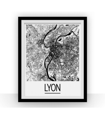 Affiche de Lyon – Style Art Déco