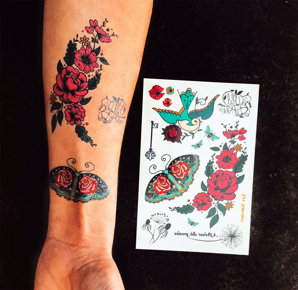 Tattoo temporaire À fleur de peau