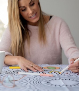 Nappe à colorier – Mandala