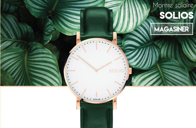 Montre à énergie solaire SOLIOS
