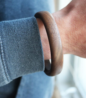 Bracelet en bois pour homme – Noyer