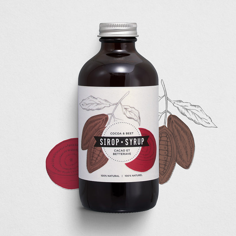 Sirop à cocktail – Cacao & betterave