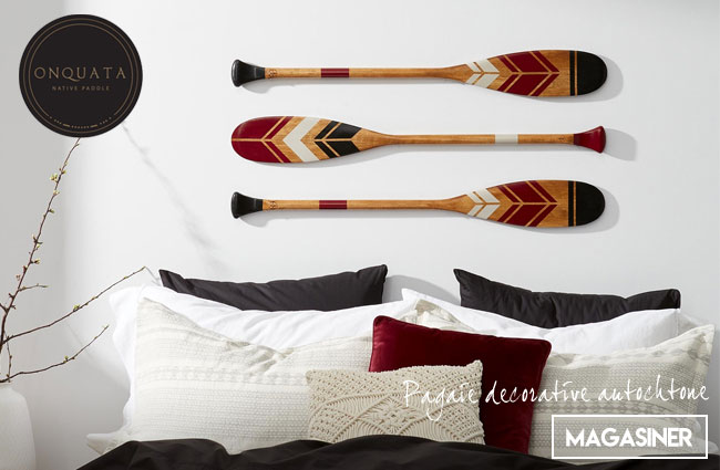 Pagaie décorative en bois