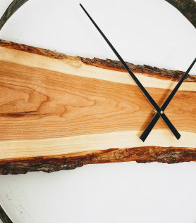 Horloge en bois – Cerisier