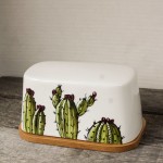 Beurrier cactus avec base en bambou