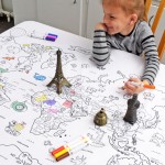 Carte du monde à colorier (Nappe)