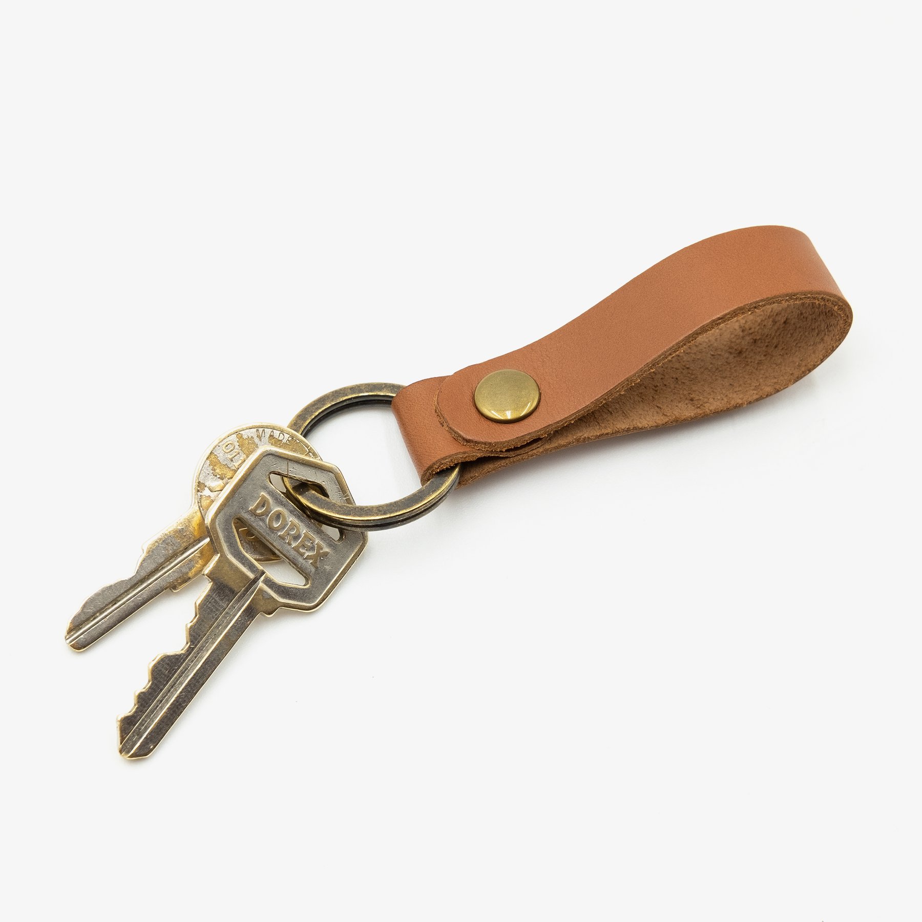 Porte-clés personnalisé fait à la main en laiton, porte-clés de