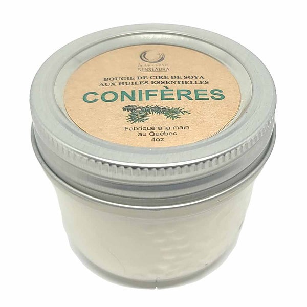 Bougie aux huiles essentielles de conifères