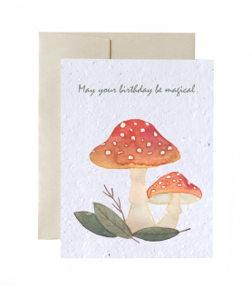 Carte de souhaits à planter – Pour une fête magique