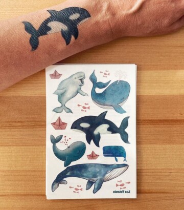 Tatouages temporaires – Les baleines