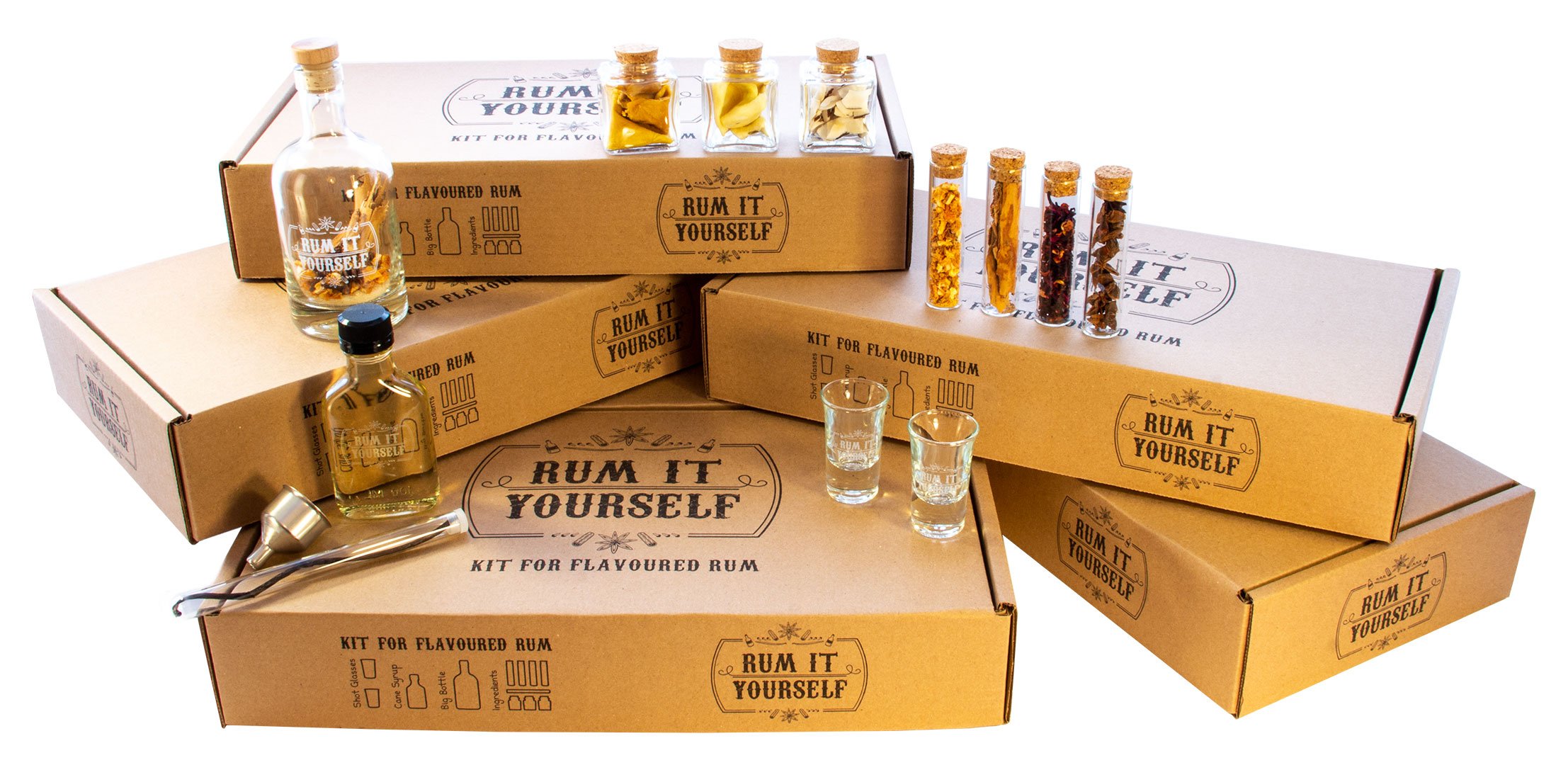 Ensemble pour créer son propre rhum