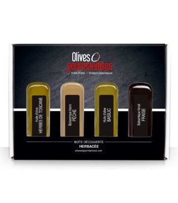 Boîte découverte d’huiles et vinaigres – Herbacée