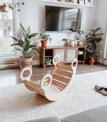 Bascule en bois pour enfants