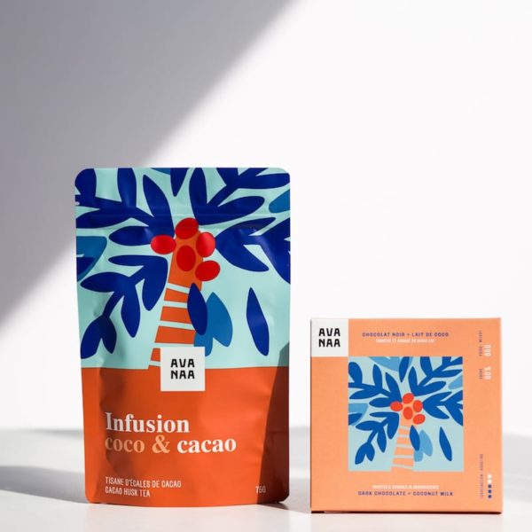 Combo – Tisane au cacao et chocolat au coco