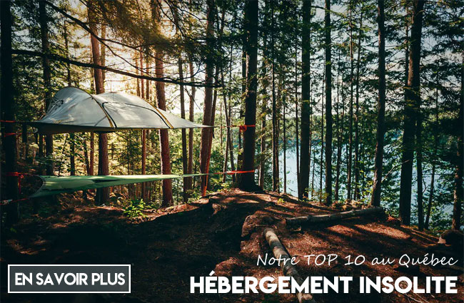 Hébergement insolite partout au Québec