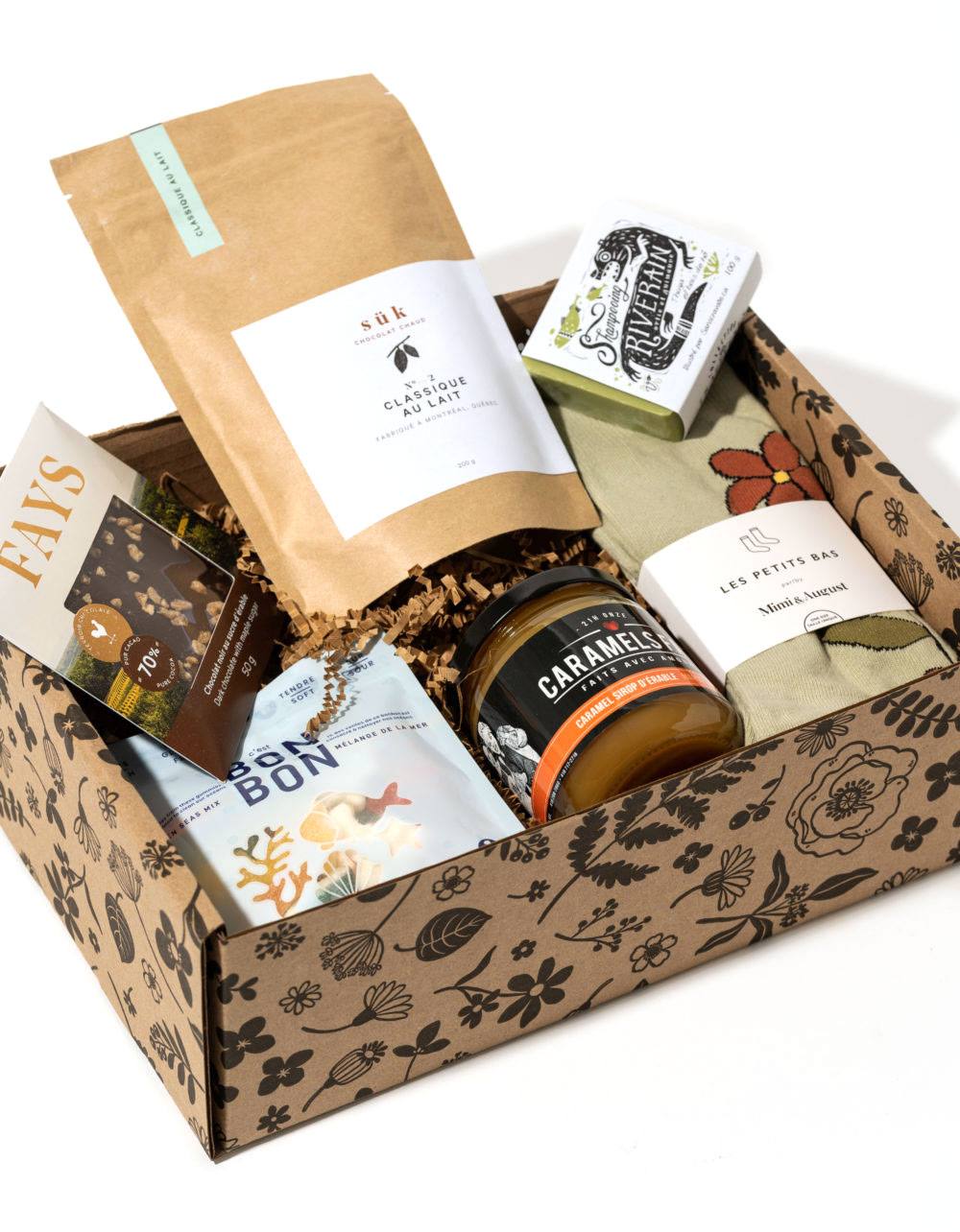 Abonnement mensuel à une boîte cadeaux