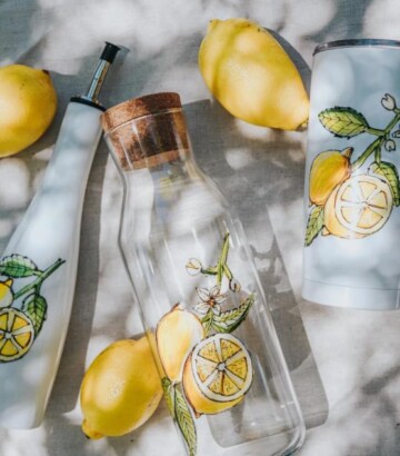 Carafe en verre pour limonade