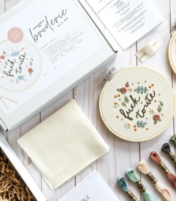 Kit de broderie DIY – Fuck toute