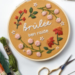 Kit de broderie DIY - Brûlée ben raide
