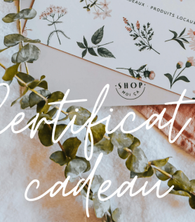 Certificat cadeau – Boîte Shop moi ça