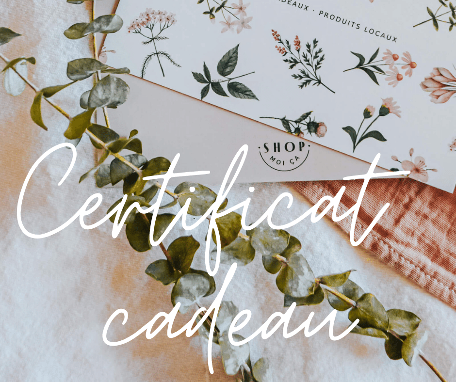 Certificat cadeau – Boîte Shop moi ça