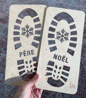 Pochoirs – Traces du Père Noël