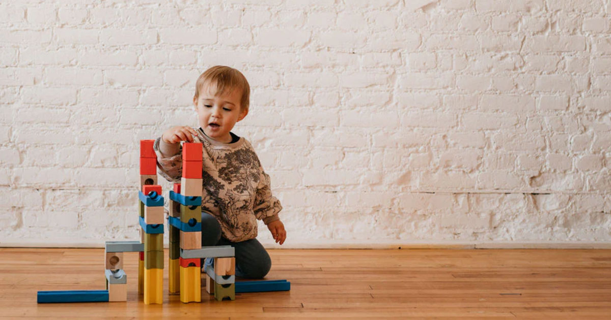 Circuit de billes en bois à construire : idée cadeau enfant 4 ans