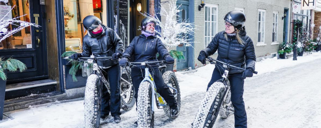 Vélo fat bike à faire en couple dans la ville de Québec