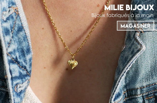Bijoux pour femme fabriqués par Milie Bijoux