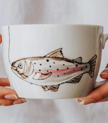 Tasse avec poisson